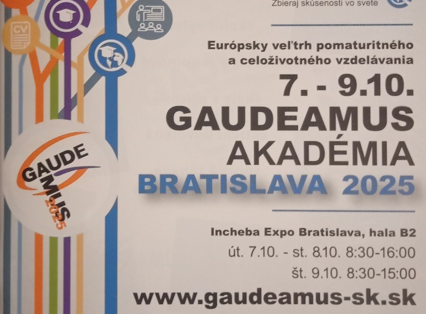Žiaci 4. ročníkov na veľtrhu vysokých škôl Gaudeamus v Bratislave