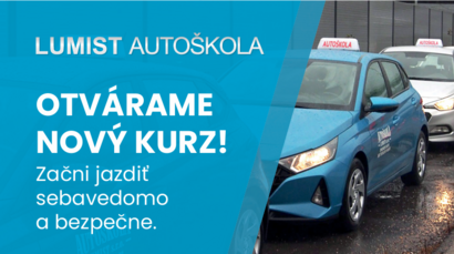 Lumist Autoškola - OTVÁRAME  NOVÝ KURZ!