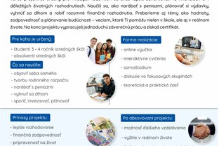 Zväčšiť fotografiu - Bezplatné finančné vzdelávanie pre žiakov
