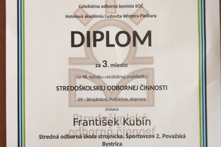 Zväčšiť fotografiu - Mimoriadny úspech na celoštátnom kole soč