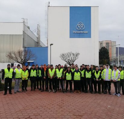 Exkurzia 1. A triedy vo firme Thyssenkrupp rothe erde Slovakia, a.s.