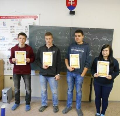 Školské kolo olympiády v nemeckom jazyku 2014/2015 fotografie
