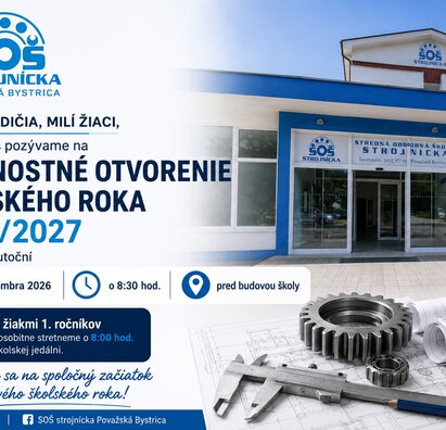 Slávnostné otvorenie školského roka 2026/2027