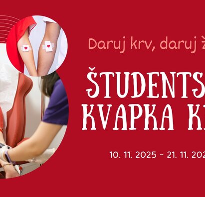 Študentská kvapka krvi – dobrovoľné darovanie krvi pre všetkých, ktorí chcú pomôcť zachrániť životy