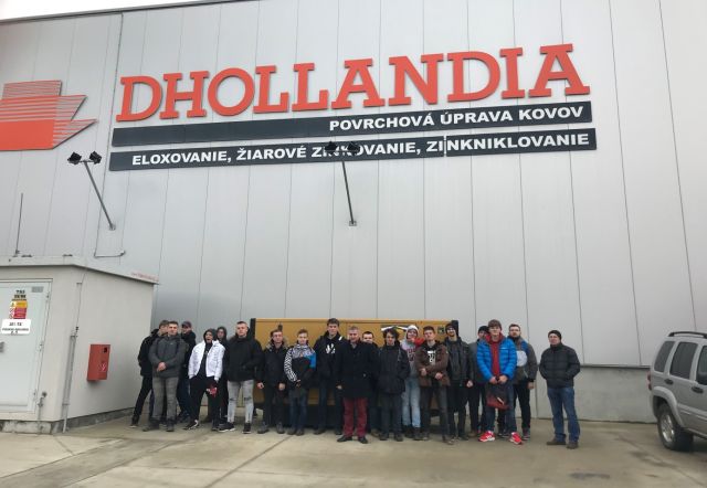 Exkurzia 3. A triedy odboru mechanik nastavovač vo firme DHOLLANDIA Central Europe s.r.o. 