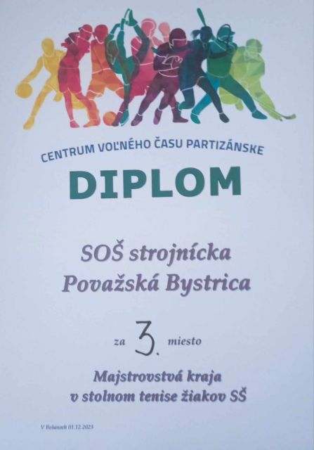 Krajské kolo v stolnom tenise
