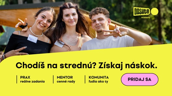 Prihlasovanie do DASATO Academy je otvorené Získaj náskok ešte na strednej.