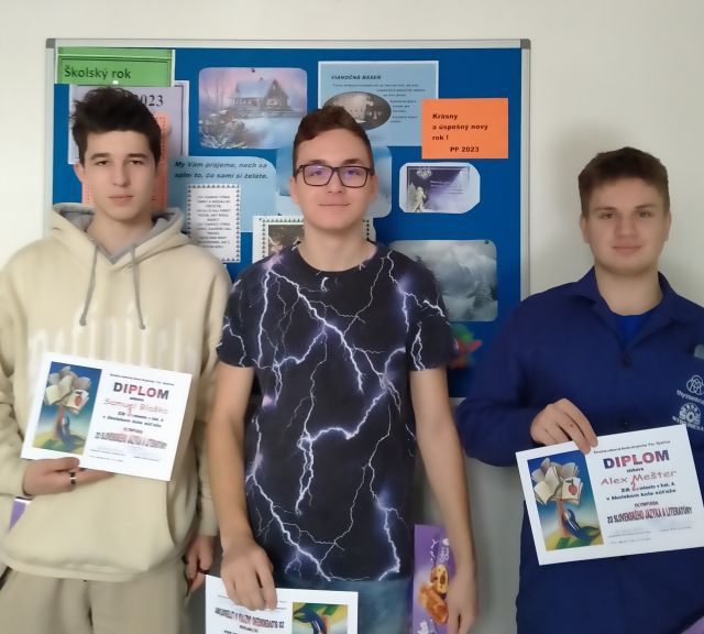 Školské kolo olympiády zo Slovenského jazyka a literatúry 