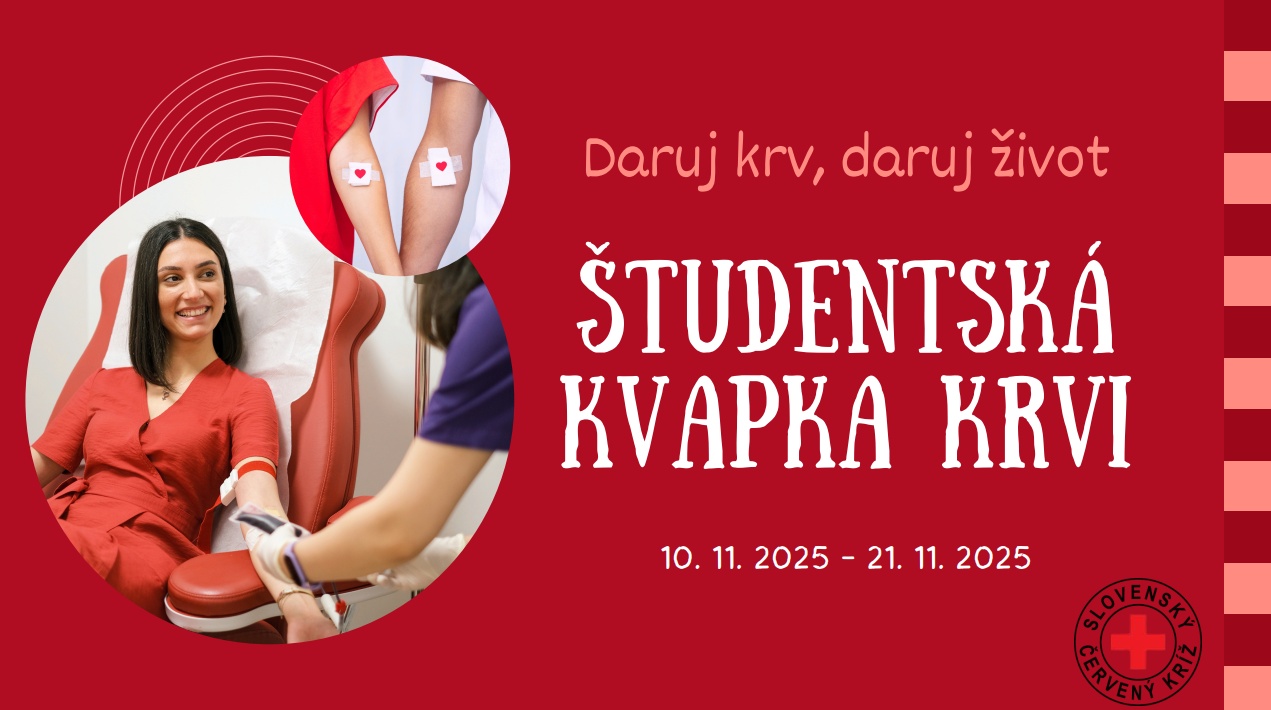 Študentská kvapka krvi – dobrovoľné darovanie krvi pre všetkých, ktorí chcú pomôcť zachrániť životy