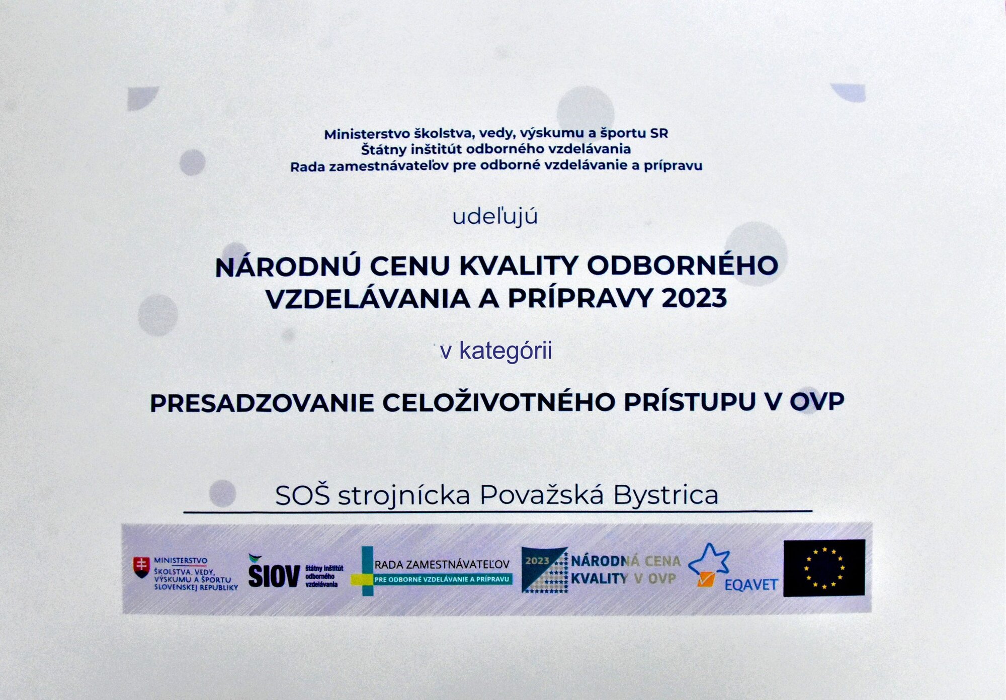 ocenenie siov